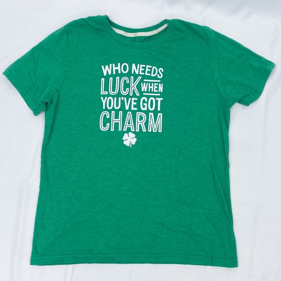 St. Patty's Day Shirt Kelly Green St. Patricks Day Luck Charm T-Shirt - Picture 1 of 8